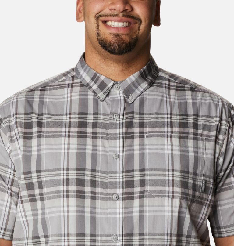 Men's Columbia Rapid Rivers II Short Sleeve Shirts Grey | Plus Size CA-A6481
